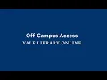 Off-campus access to e-resources no VPN required