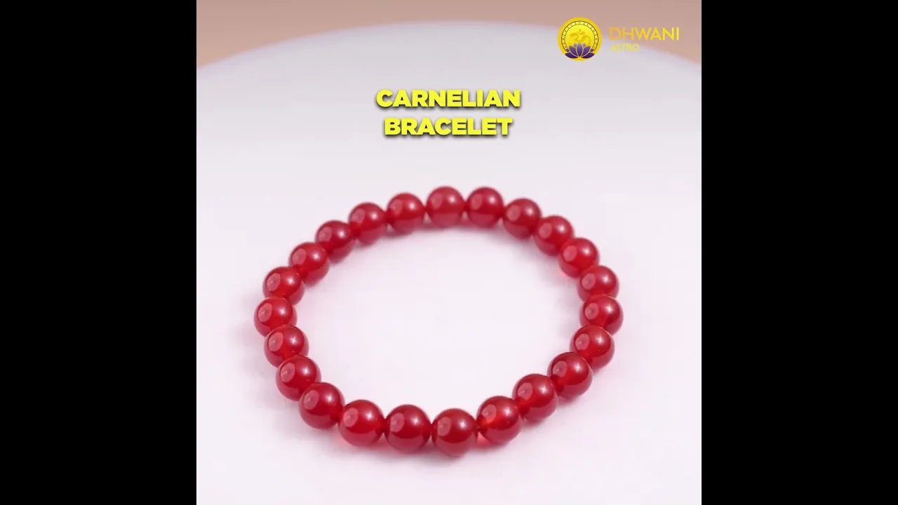 Strengthen Planet Mars (Mangal) and Sun: Red Carnelian Bracelet