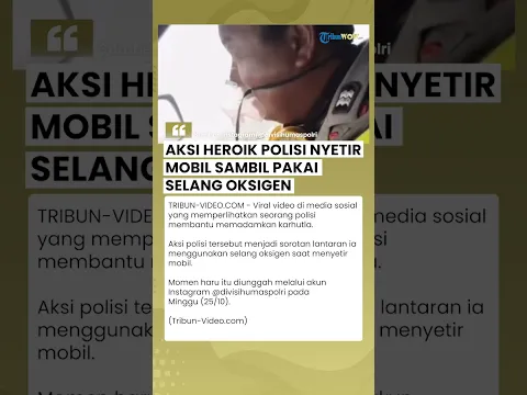 Demi Padamkan Karhutla! Polisi Nekat Nyetir Mobil Sambil Pakai Selang Oksigen