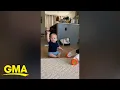 Baby has the cutest dance to 'I Like to Move It'