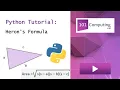 Heron s Formula Python Challenge 101Computing net