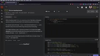 Codewars - 10 First non-repeating character