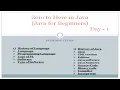 Java for Beginners java tutorial for beginners Day 1 p4programer