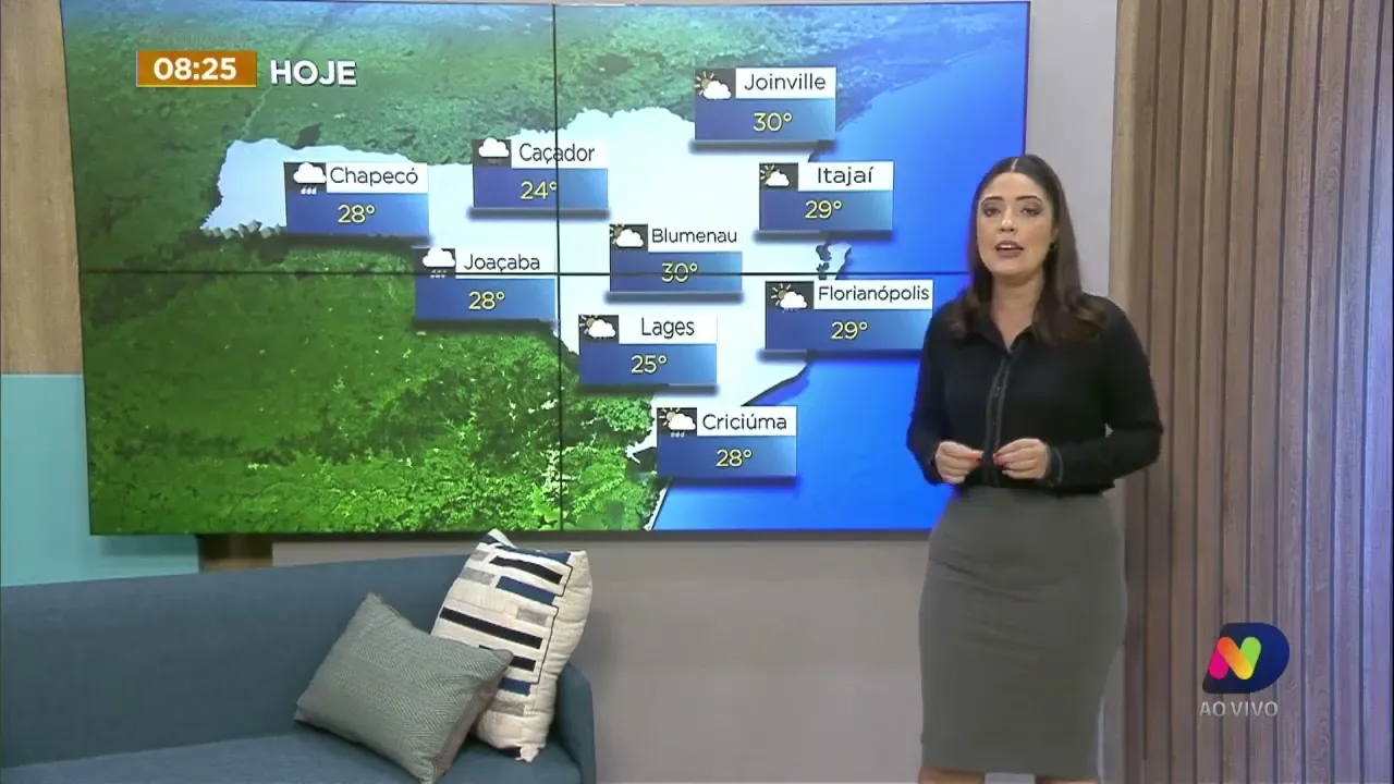Confira a tendência para os próximos dias em SC na 'Central do Tempo' desta quarta