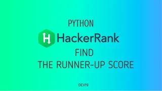 Find the Runner-Up Score HackerRank Python Solutions