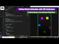 Falling Blocks Animation with CSS Keyframes Frontend Design Pure CSS Game Style Effect