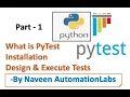 Part 1 PyTest Python Test Framework Tutorials
