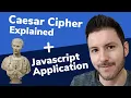 Caesar Cipher Encryption and Decryption Web App with Javascript Cryptography in Javascript
