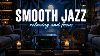 LIVE Smooth Jazz Relaxing and Focus 24/7 | Moonlit Ocean Lounge for Study, Work & Sleep