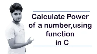 Calculate Power of a Number Using a Function in C Programming Language