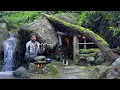Download Lagu SOLO SURVIVAL CAMPING in HEAVY RAIN, STORM. Primitive Fishing. Building Warm Bushcraft Shelter