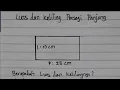 Rumus Persegi Panjang    ||cara menghitung luas dan keliling persegi panjang   ||MATEMATIKA DASAR