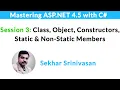 Understanding Class Object Constructors Static and Non-Static Members