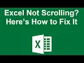 Excel Not Scrolling - Here s How to Fix It