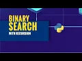 Binary Search Algorithm in Python Programming - Efficient Search Tutorial