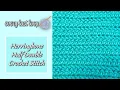 How to Crochet the Herringbone Half Double Crochet Stitch Beginner Tutorial