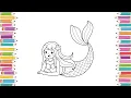 Magical Mermaids Fun Easy Coloring Pages - Mermaid Coloring s