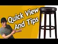Linon Maya Brown Counter Stools Hardwood Bar Stools Quick Look At Features and Tips Product Links