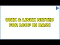 Unix Linux Nested for loop in bash