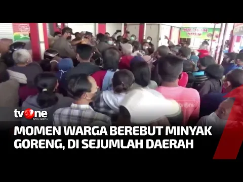 Sejumlah Daerah Gelar Pasar Murah, Warga Rela Berdesakan untuk Dapat Minyak Goreng