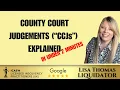 What is a County Court Judgement CCJ