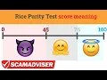 Rice Purity Test score meaning Does income level affect the score What does test show you
