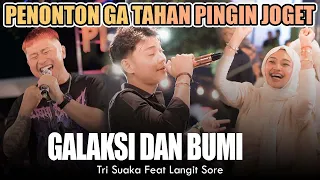 penonton auto goyang denger lagu ini galaksi dan bumi live ngamen tri suaka feat langit sore
