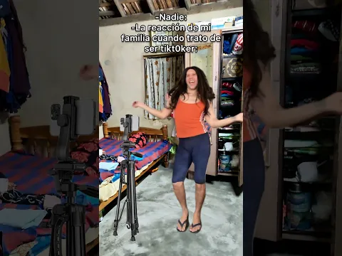 La reacción de tu familia cuando tratas de ser tikt0ker.