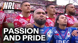 the full samoa vs tonga pre game ceremony nrl on nine