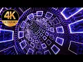 14 hours 4k deep trance Bricks light background loop seamless loop tunnel Animation background