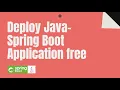 Deploy Java Spring boot app Free