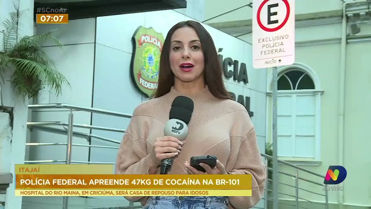 Polícia Federal aprende mais de 40 quilos de cocaína, em Itajaí