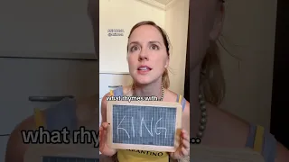 what rhyme with KING