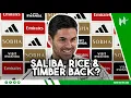 Timber, Saliba and Rice UPDATE! | Mikel Arteta | Arsenal v Wolves