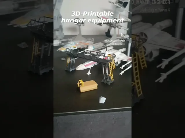 Rebel Hangar Equipment - 1/12, 1/18 and 1/72 scale video thumbnail