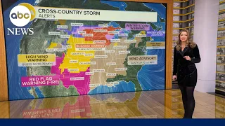 Major cross-country storm bringing heavy snow severe storms and fire danger