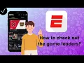 How to check out the game leaders of a match on ESPN