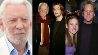 Actor Donald Sutherland Family Photos With Wife Ex Wife Son Daughter Grand Children