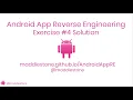Android App Reverse Engineering - Exercise Solution