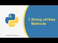 Python Day 7-String All utility Methods Complete