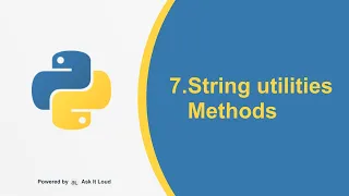 Python Day 7-String All utility Methods Complete