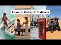 London Dubai Maldives travel vlog GETTING ENGAGED