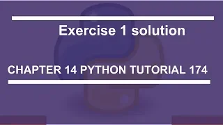 Exercise 1 solution Python tutorial 174