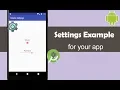 Settings Example with SharedPreferences - Android Studio Tutorial