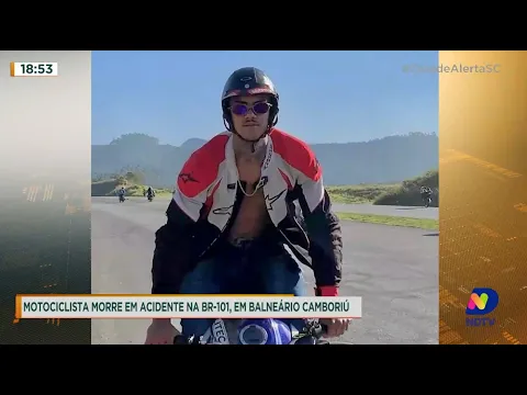 Motociclista morre em acidente na BR-101, em Balneário Camboriú