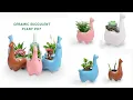 Ceramic Animal Succulent Planter Alpaca Flower Pots Ceramic Planters