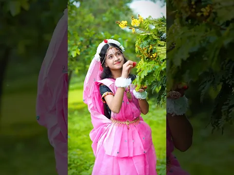 Kesi lagi radha rani ❤️☺️🦚 #nishitiwari #nishi #foryou #radha #krishna #krishnajanmashtami