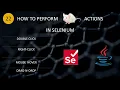 How To Perform Mouse Actions In Selenium Selenium WebDriver Tutorial for Beginners