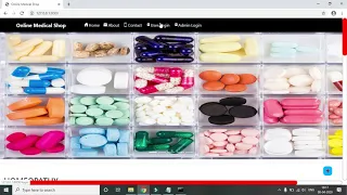 Online Medical Shop Project Python Django Sqlite Bootstrap