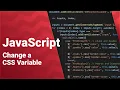 Change a CSS Variable with Javascript